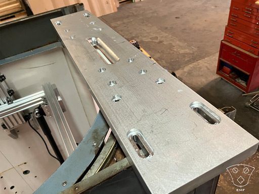 Thick Aluminum Plate Milled in Sections