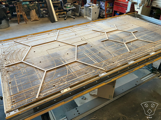 CNC Hexagon Wall Panel Spacers