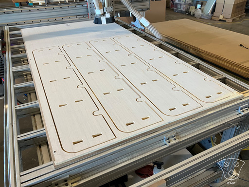 CNC Milling Flatpack Shelving