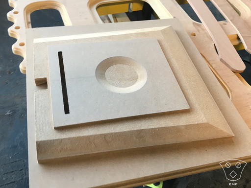 CNC Milled Chair Seat Prototype in MDF