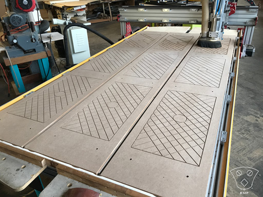 CNC Milling Patterns in MDF